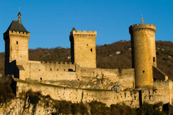 Château de Foix à 20 minutes du camping du Pays de Beille